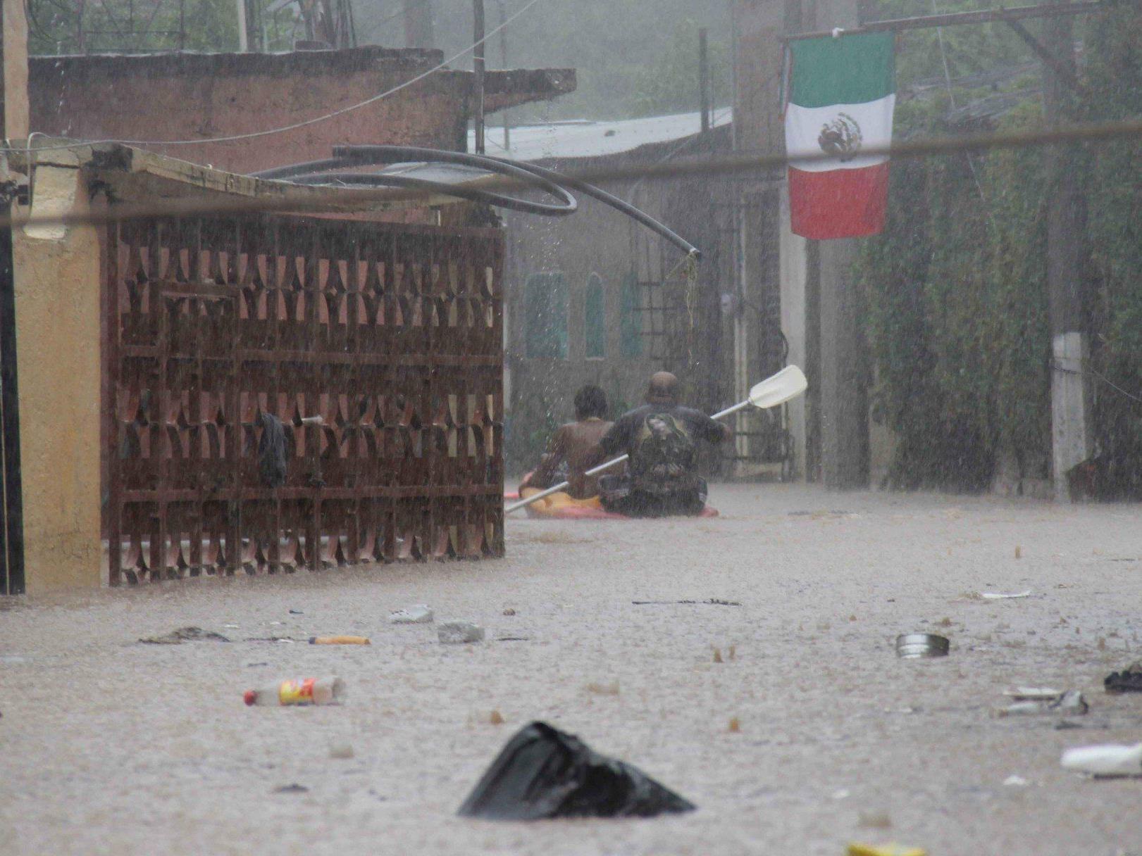 Der Tropensturm "Ingrid" ist nun in Mexiko auf Land getroffen.