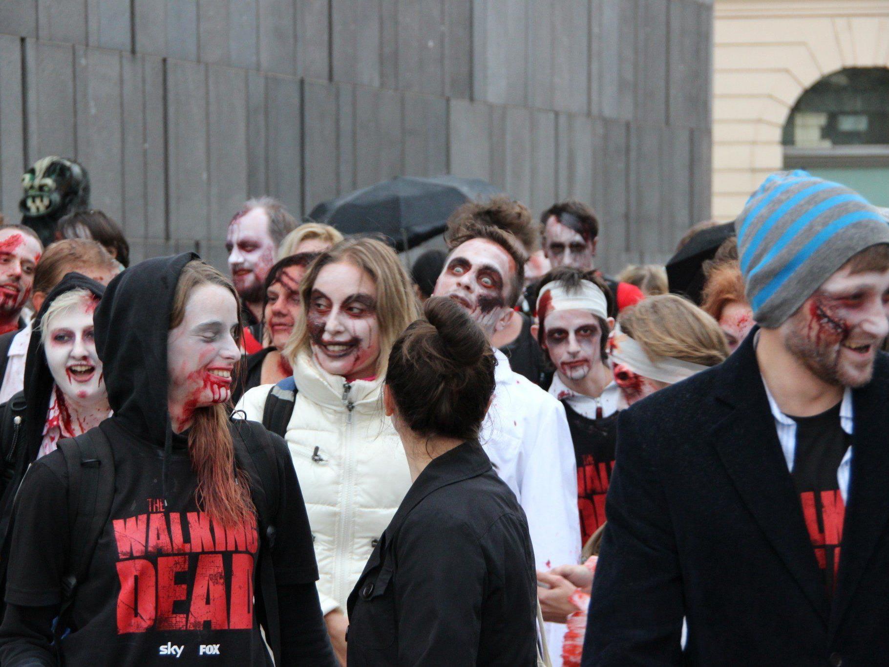 "Zombie Flashmob" in Wien