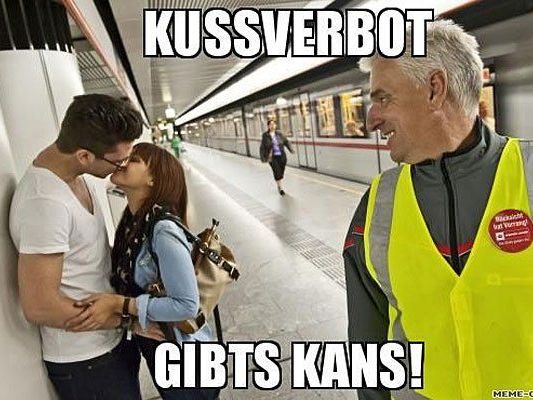 Küssen verboten? Nicht bei den Wiener Linien! Küssen verboten? Nicht bei den Wiener Linien!