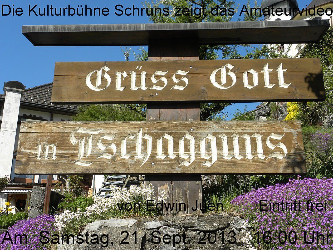 Der Amateurfilm "Grüß Gott in Tschagguns" wird in der Kulturbühne in Schruns präsentiert. Der Amateurfilm "Grüß Gott in Tschagguns" wird in der Kulturbühne in Schruns präsentiert.