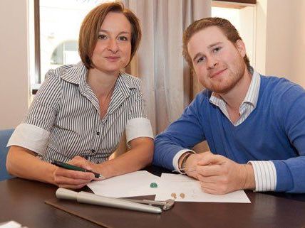 Geteilte Leidenschaft für Schmuck-Design: Das Team "Bomm & Semler". Geteilte Leidenschaft für Schmuck-Design: Das Team "Bomm & Semler".