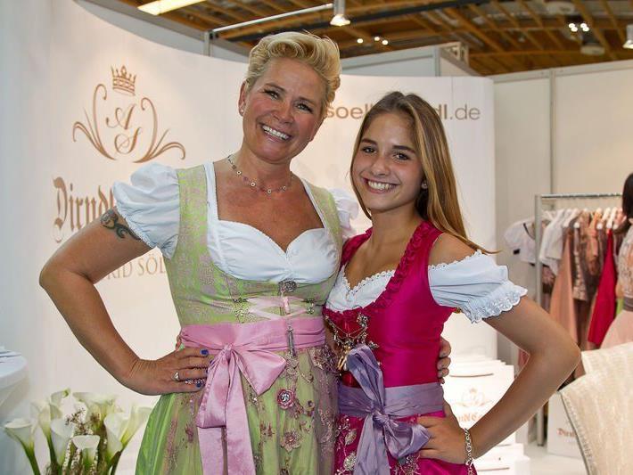 Claudia Effenberg mit Tochter Lucia.