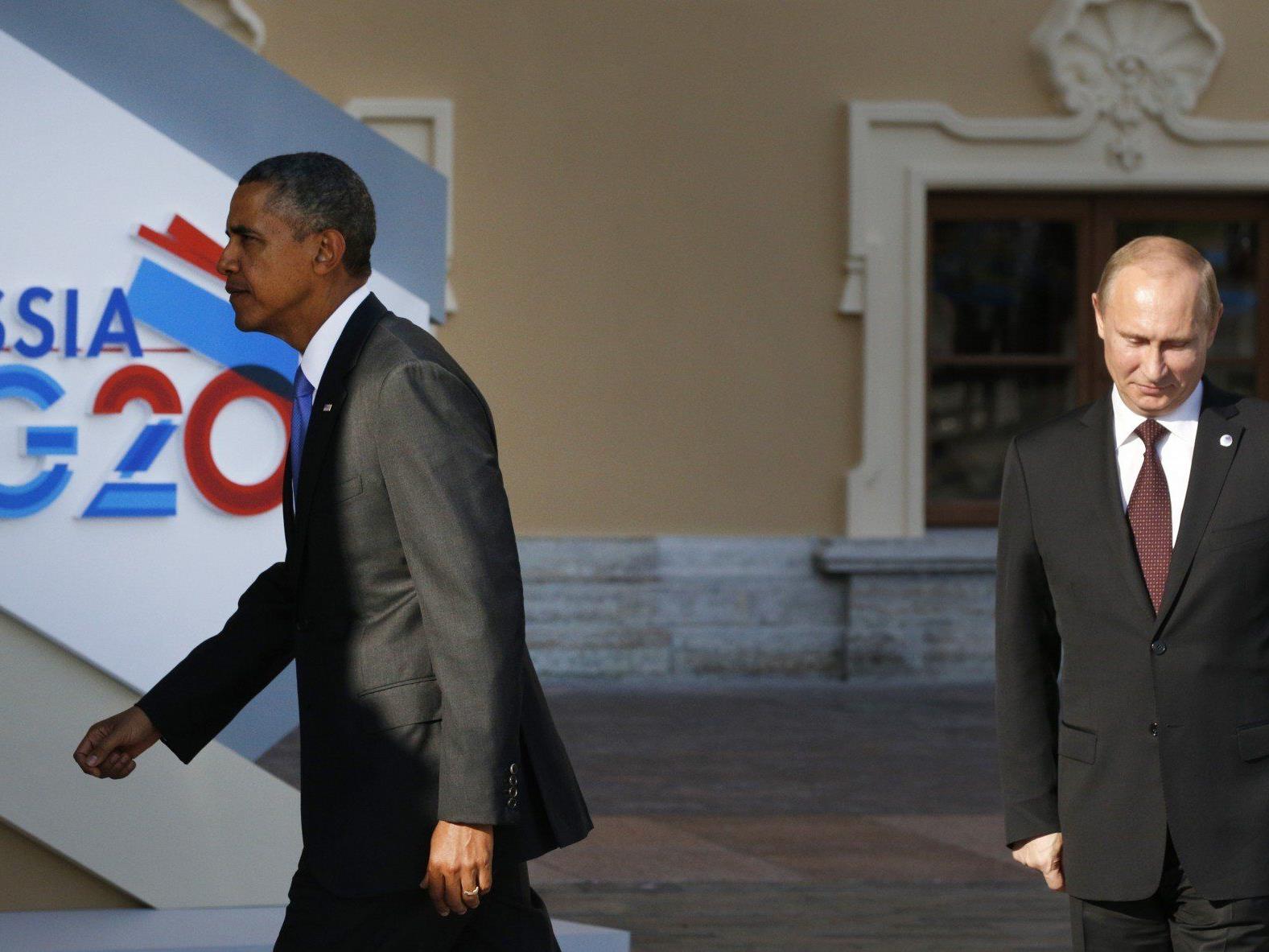 Obama und Putin: Die beiden mächtigsten Männer der Welt beim G-20-Gipfel.