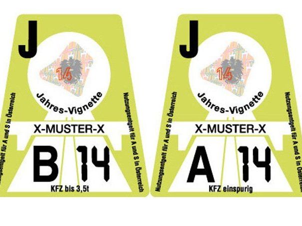 Vignette 2013 trägt die Farbe "Limette": Jahrestarif für Pkw liegt bei 82,70 Euro Vignette 2013 trägt die Farbe "Limette": Jahrestarif für Pkw liegt bei 82,70 Euro