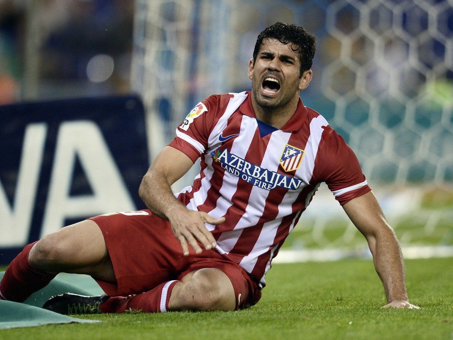 Atletico Madrid bangt um den Champions League-Einsatz von Diego Costa.