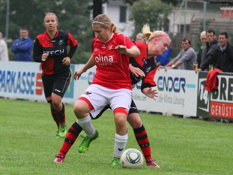 Anja Stadelmann schoss beim 6:2-Sieg in Geretsberg zwei der sechs Rankweiler Treffer Anja Stadelmann schoss beim 6:2-Sieg in Geretsberg zwei der sechs Rankweiler Treffer