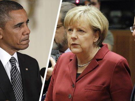 Merkel und Hollande sollen die europäische "Speerspitze" gegen Obama sein.