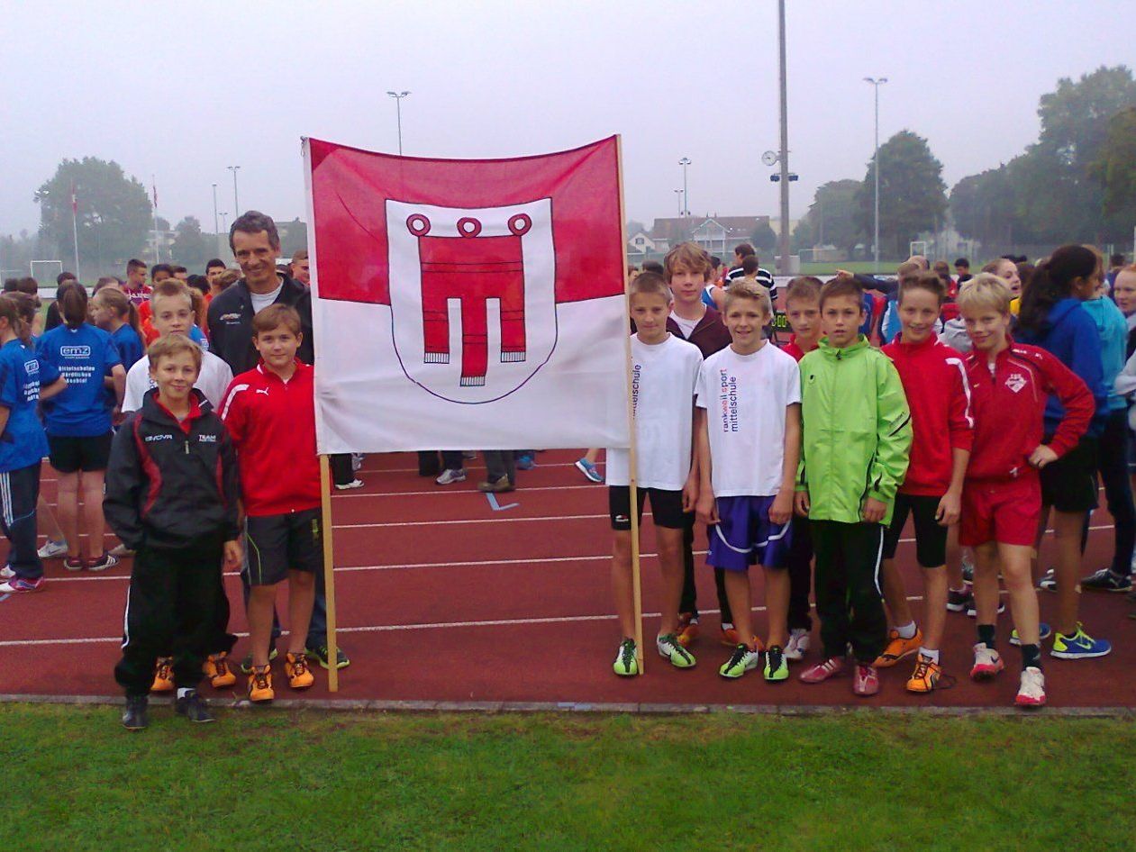 Das Leichtathletik-Team der Sportmittelschule Rankweil West. Das Leichtathletik-Team der Sportmittelschule Rankweil West.