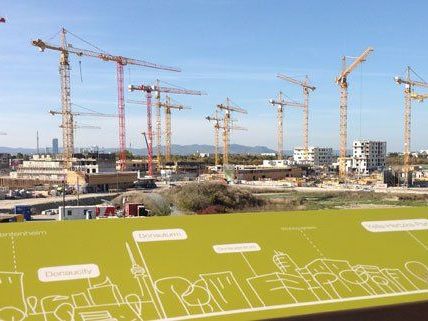 Ein Besuch auf der Großbaustelle der Seestadt Aspern.