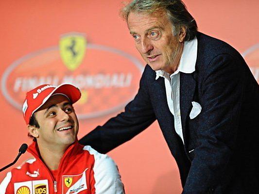 Massa mit Ferrari-Präsident Luca di Montezemolo