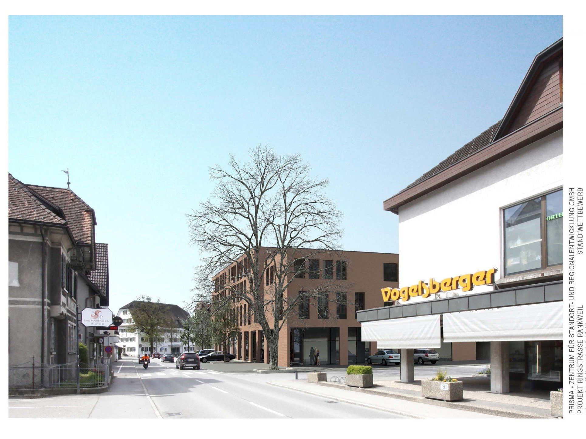Eine Animation des neuen Wohn- und Geschäftshauses an der Ringstraße. Eine Animation des neuen Wohn- und Geschäftshauses an der Ringstraße.
