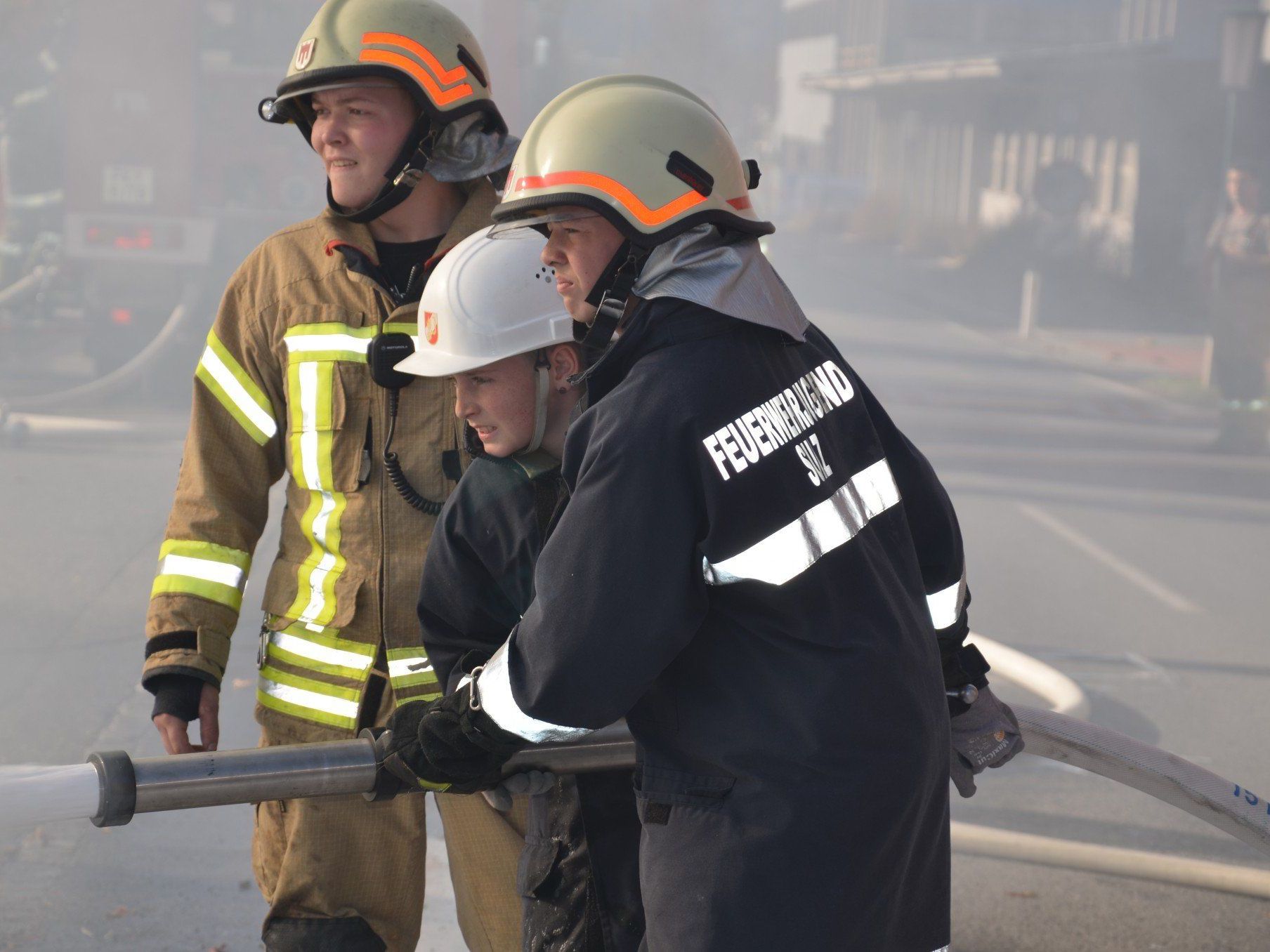 Eingiges zu tun hatten die Florianie Jünger bei ihrer Abschlussübung in Klaus. Eingiges zu tun hatten die Florianie Jünger bei ihrer Abschlussübung in Klaus.