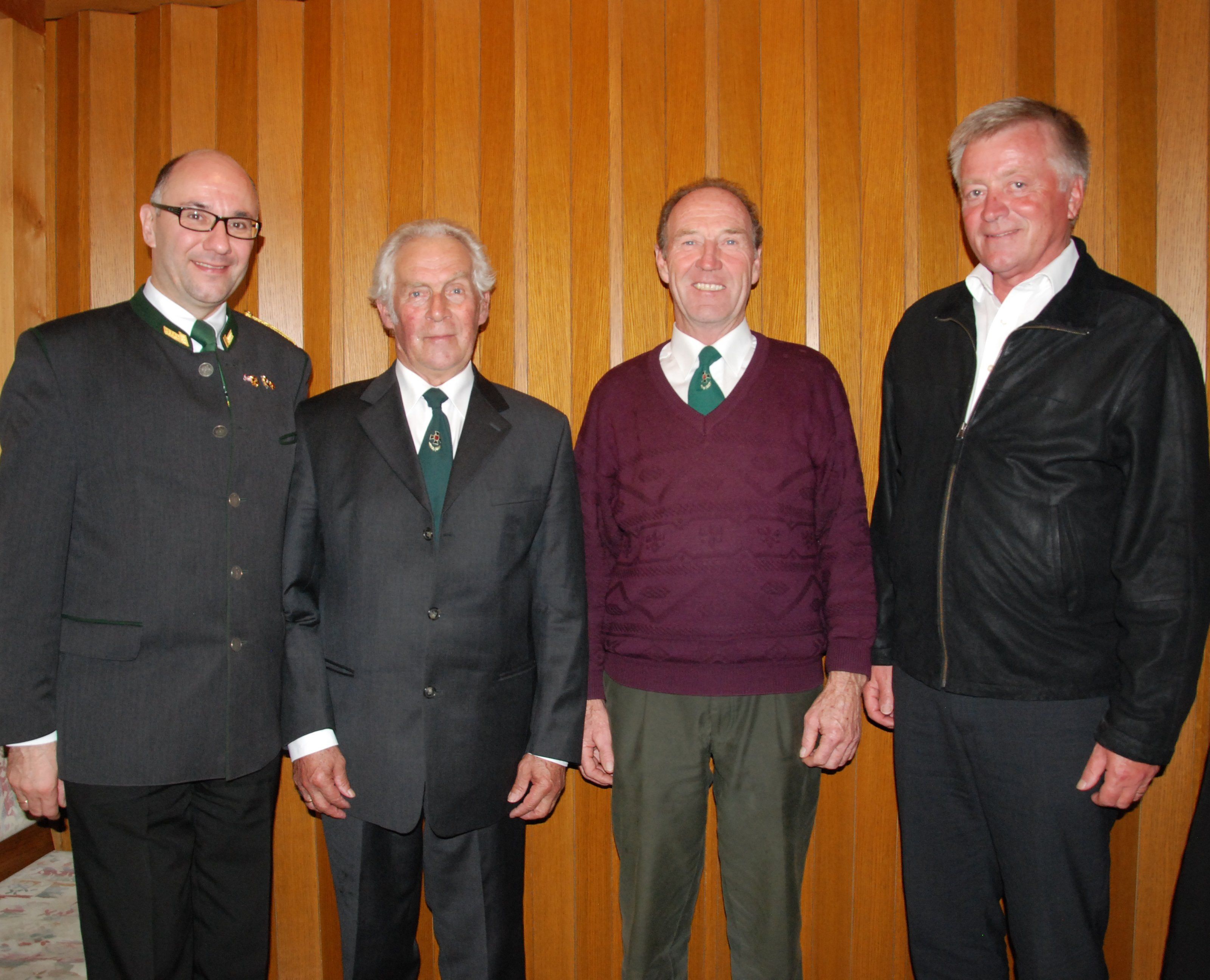 Oberstleutnant OAR Alwin Denz, der ehemalige Obmann Gerold Domig, Obmann Georg Winder, Obmann-Stellvertreter Josef Hagspiel Oberstleutnant OAR Alwin Denz, der ehemalige Obmann Gerold Domig, Obmann Georg Winder, Obmann-Stellvertreter Josef Hagspiel