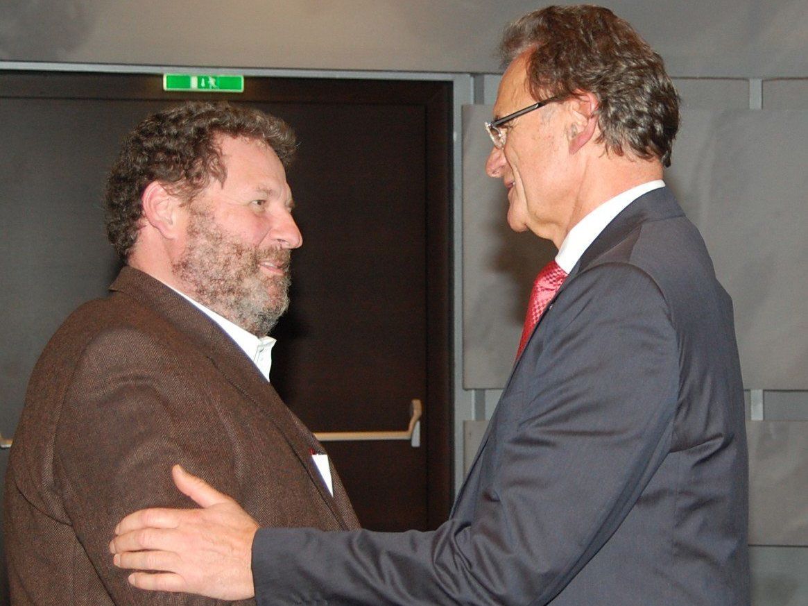 Josef Rupp mit WKV-Präsident Manfred Rein. Josef Rupp mit WKV-Präsident Manfred Rein.
