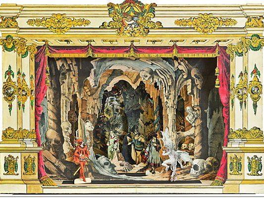 Papiertheatersammlung Dr. Zwiauer Trentsensky-Verlag "Goethes Faust" Rokoko Stil Wien 1850 Zur Verfügung gestellt von: Kunsthandel Mahringer