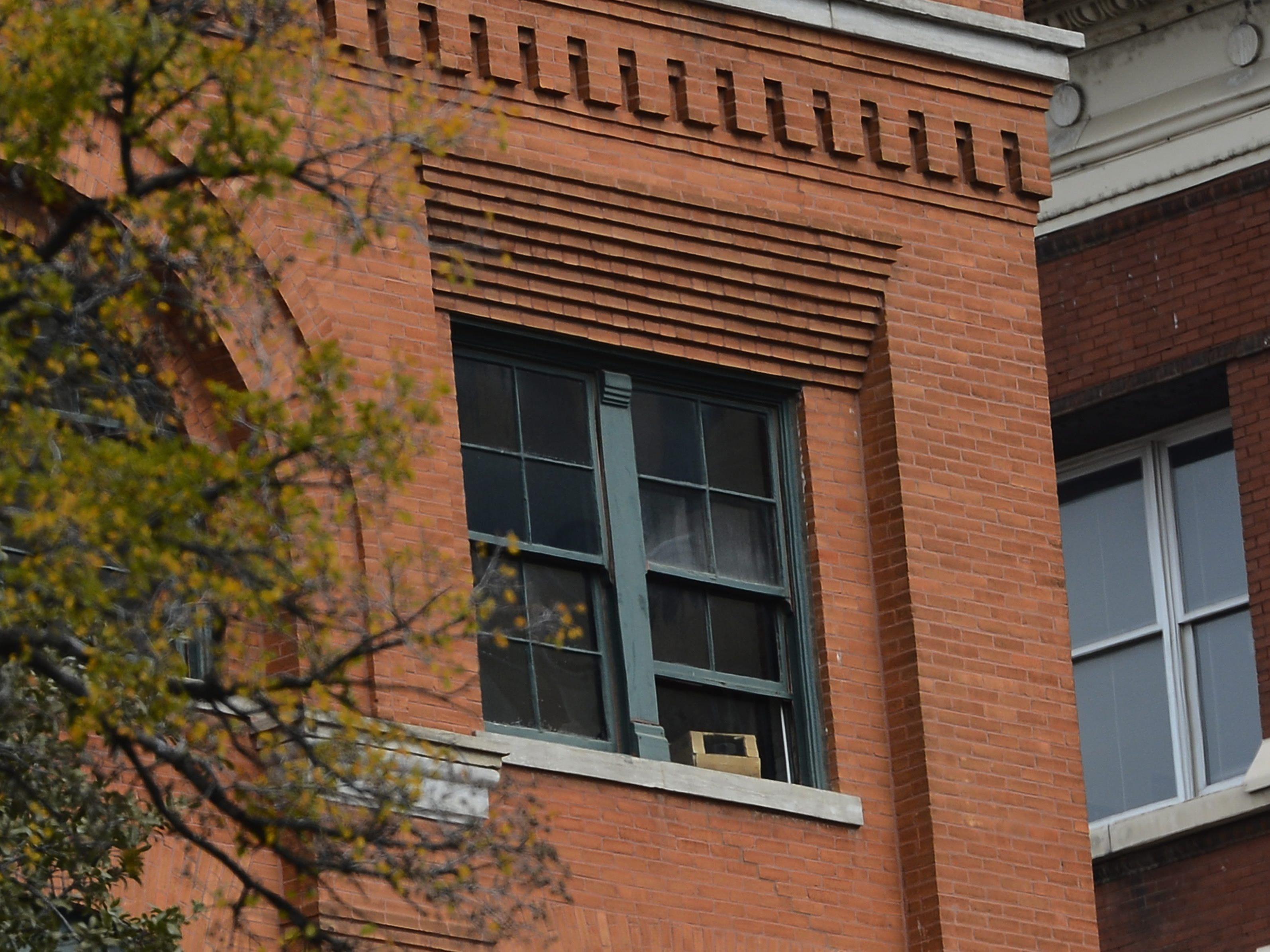 Der Blick vom "Sniper's perch": Aus diesem Fenster soll where Lee Harvey Oswald auf Kennedy geschossen haben.
