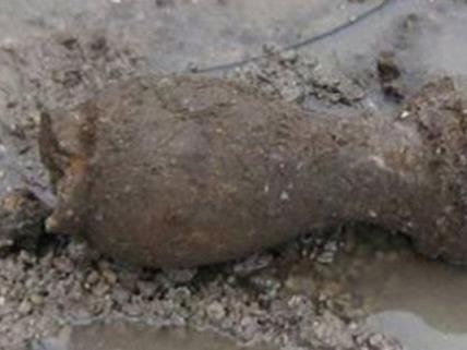 Eine Sprenggranate wurde in Neubau entdeckt
