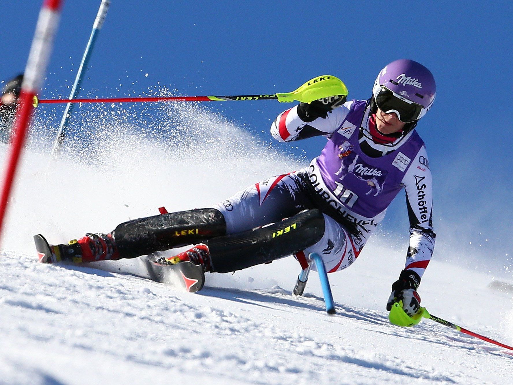 Platz fünf vom Courchevel-Torlauf als Antrieb für Michaela Kirchgasser. Platz fünf vom Courchevel-Torlauf als Antrieb für Michaela Kirchgasser.