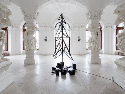 Der Weihnachtsbaum im Schloss Belvedere.