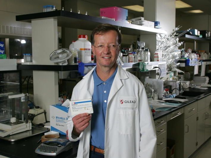 Norbert Bischofberger, Forscher und Tamiflu-Erfinder in seiner Firma Gilead. Norbert Bischofberger, Forscher und Tamiflu-Erfinder in seiner Firma Gilead.