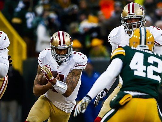 Colin Kaepernick lief erneut den Packers davon Colin Kaepernick lief erneut den Packers davon