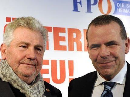 Harald Vilimsky und Andreas Mölzer sind die FP-Kandidaten für die EU-Wahl 2014.