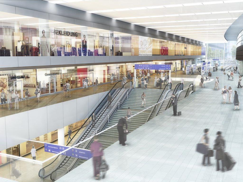 Wiener Hauptbahnhof: Einkaufszentrum eröffnet im Herbst