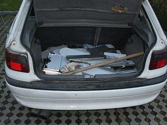 Die in Baden sichergestellte Beute Die in Baden sichergestellte Beute