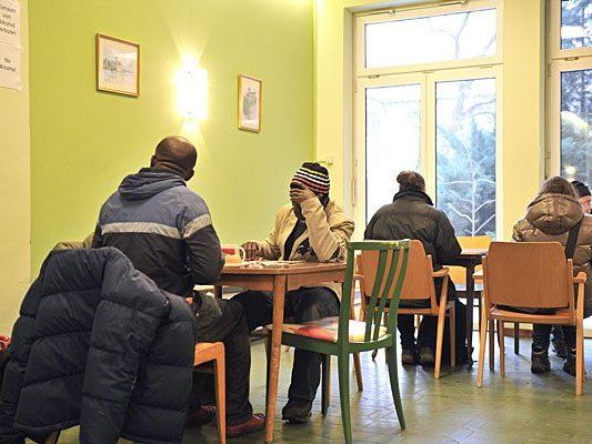 Im Caritas "Tageszentrum Prater" für obdachlose Menschen nahe dem Praterstern