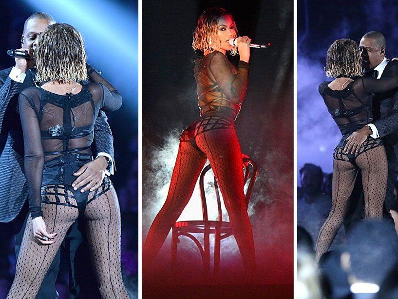 Beyoncè und Jay Z performten "Drunk in Love" bei den 56. Grammy Awards. Beyoncè und Jay Z performten "Drunk in Love" bei den 56. Grammy Awards.