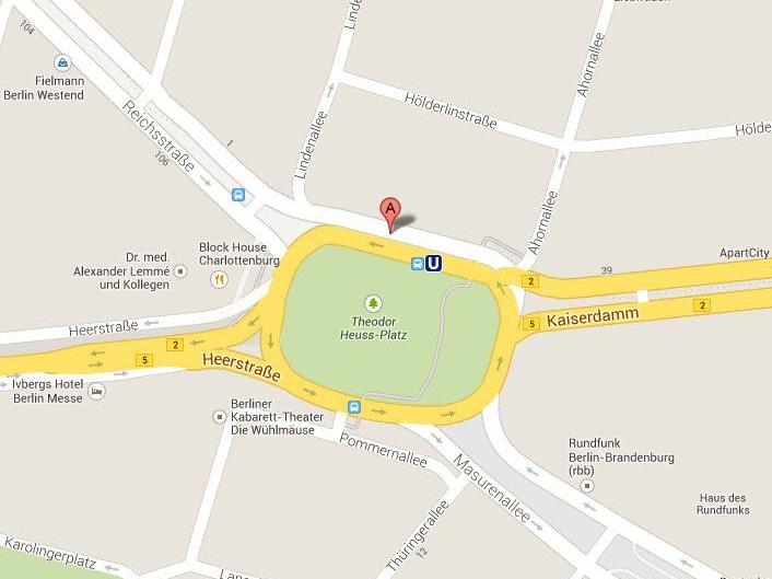 Adolf-Hitler-Platz statt Theodor-Heuss-Platz: Google entfernte falschen Namen noch am Donnerstagabend.