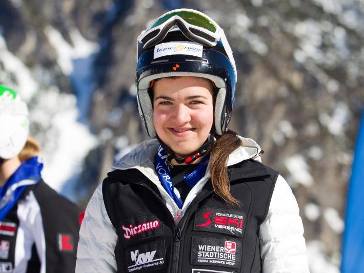 Die Schrunserin Paulina Wirth wurde im FIS Riesentorlauf in Brand ausgezeichnete Zweite.