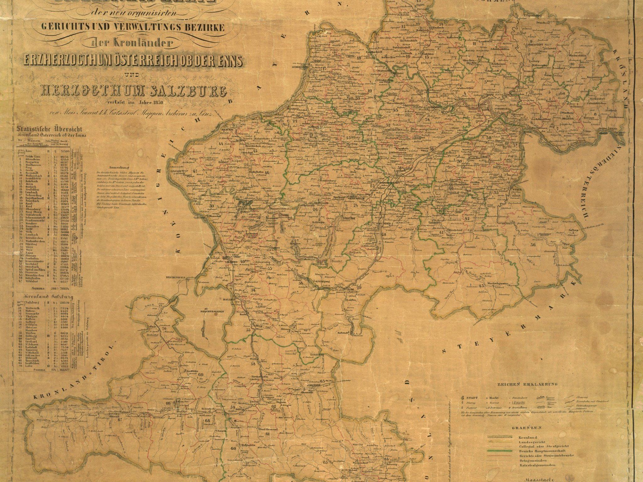 Als Salzburg noch zu Oberösterreich gehörte. Als Salzburg noch zu Oberösterreich gehörte.