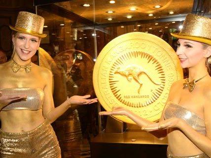 In Wien wird derzeit die größte Goldmünze der Welt gezeigt.