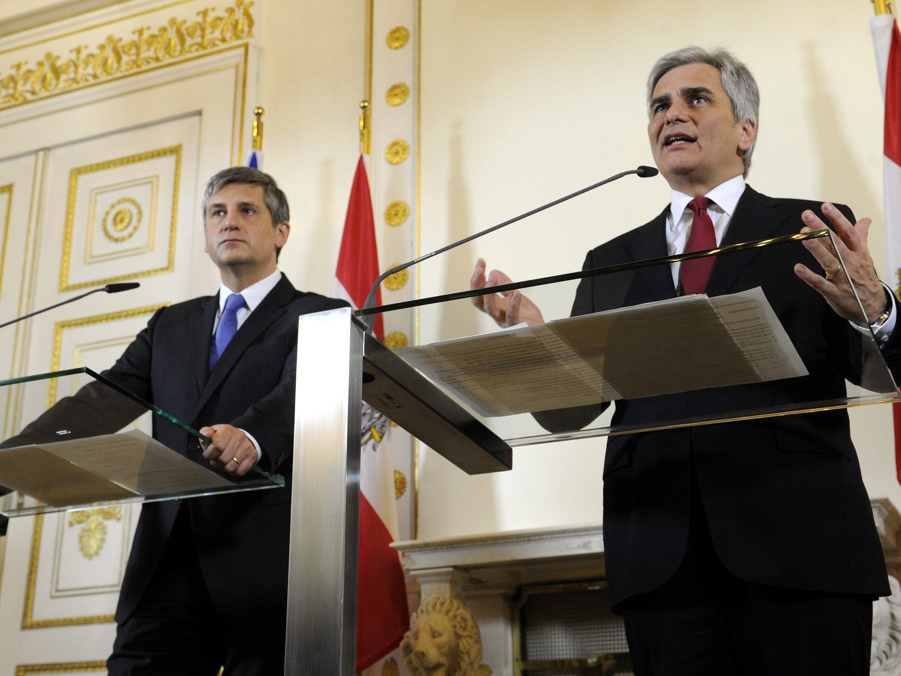 Pressefoyer: Faymann zwar für Gesamtschule, aber gegen Streitereien Pressefoyer: Faymann zwar für Gesamtschule, aber gegen Streitereien