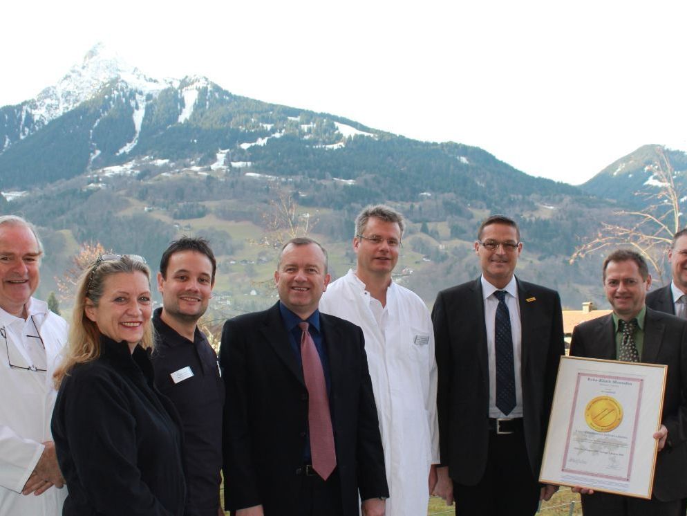 Hohe Auszeichnung für die Reha-Klinik Montafon als willkommene Referenz. Hohe Auszeichnung für die Reha-Klinik Montafon als willkommene Referenz.
