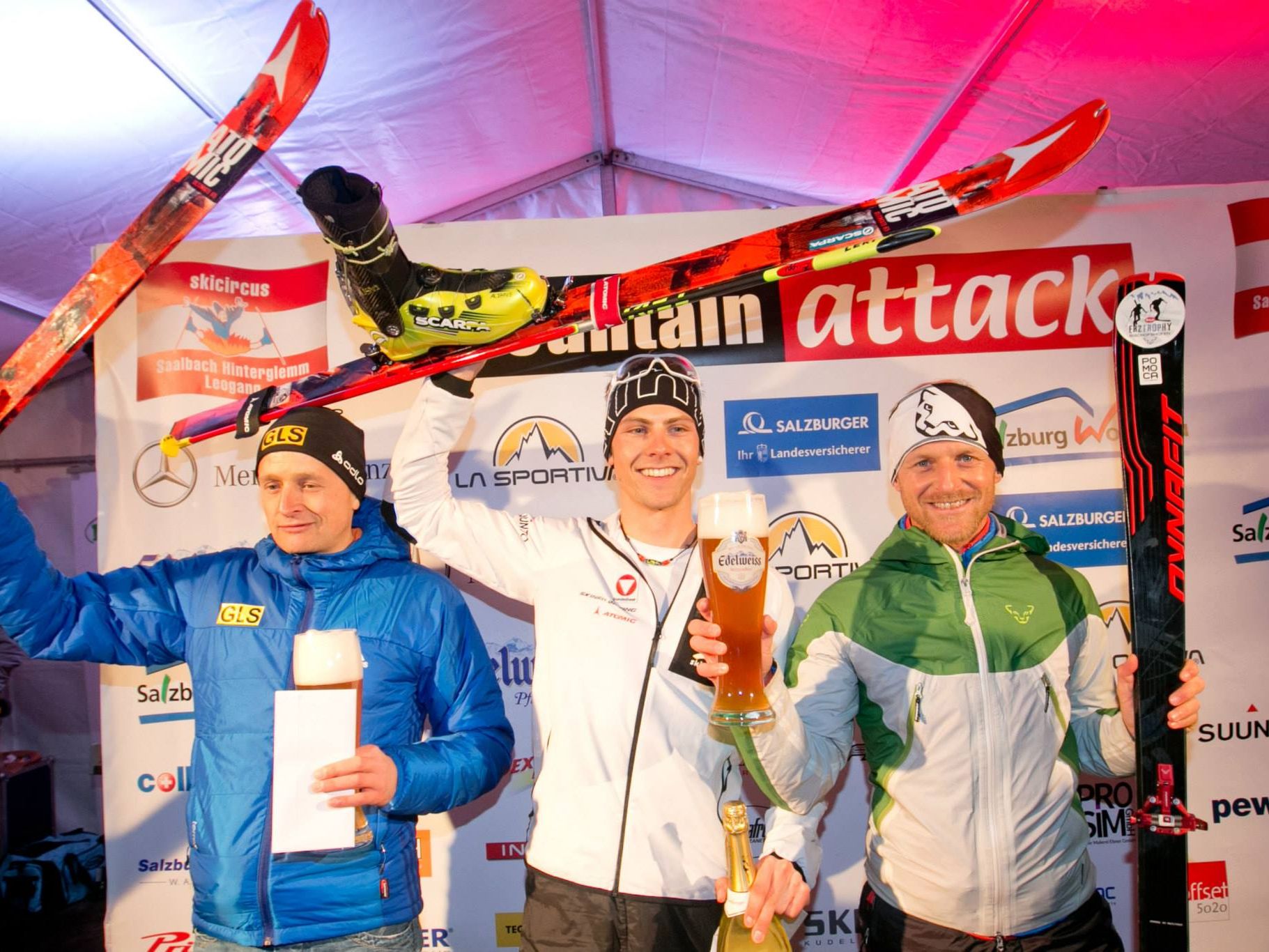 Der St. Gallenkircher Daniel Zugg gewinnt sensationell den Mountain Attack in Saalbach. Der St. Gallenkircher Daniel Zugg gewinnt sensationell den Mountain Attack in Saalbach.