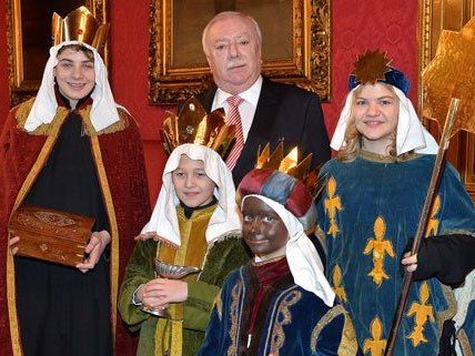 Am Donnerstag waren die Sternsinger im Wiener Rathaus. Am Donnerstag waren die Sternsinger im Wiener Rathaus.