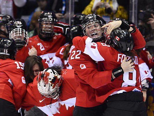 Riesenjubel beim Team Kanada