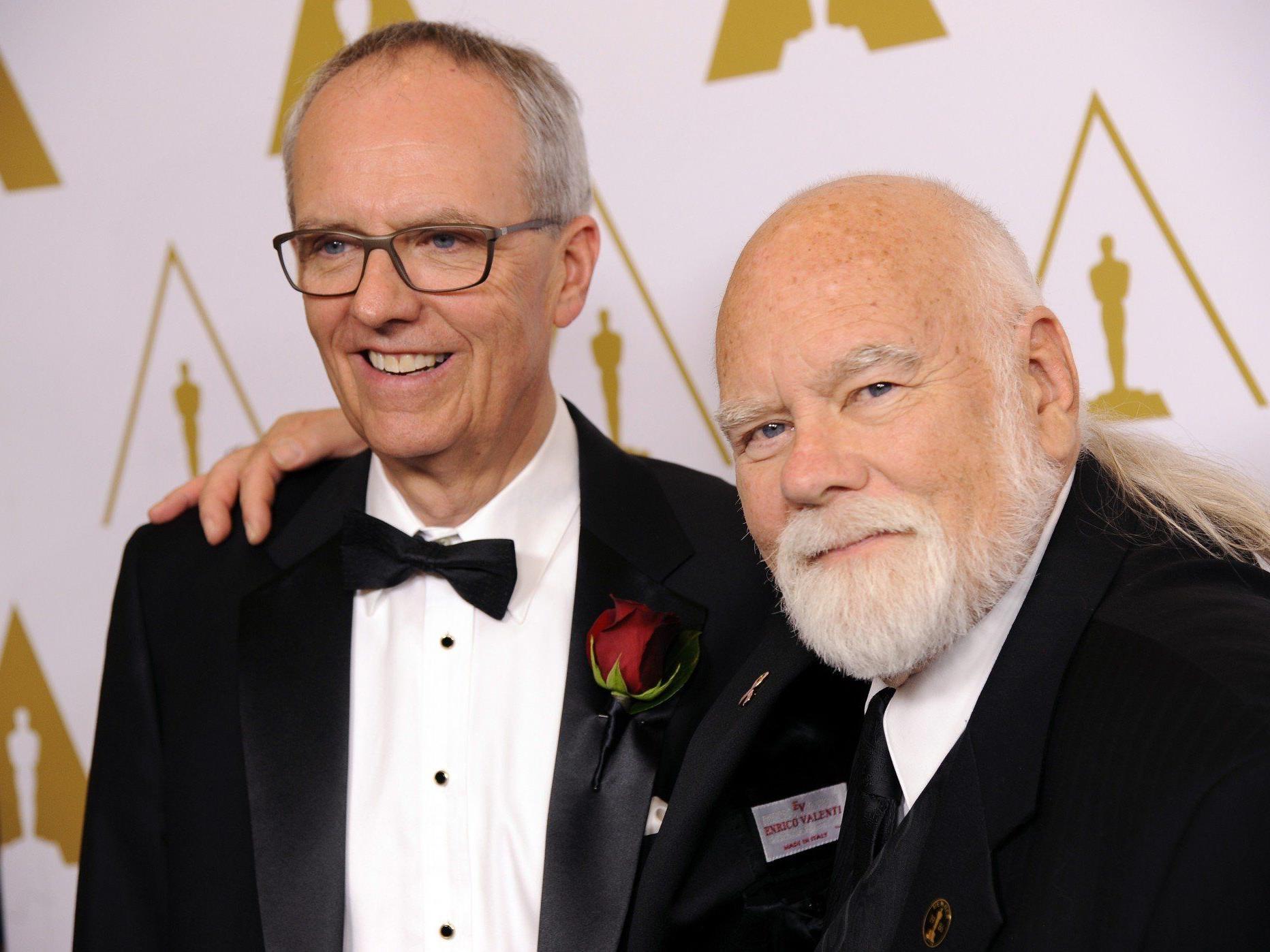 Peter Anderson (rechts) bei der Verleihung der Technik-Oscars.