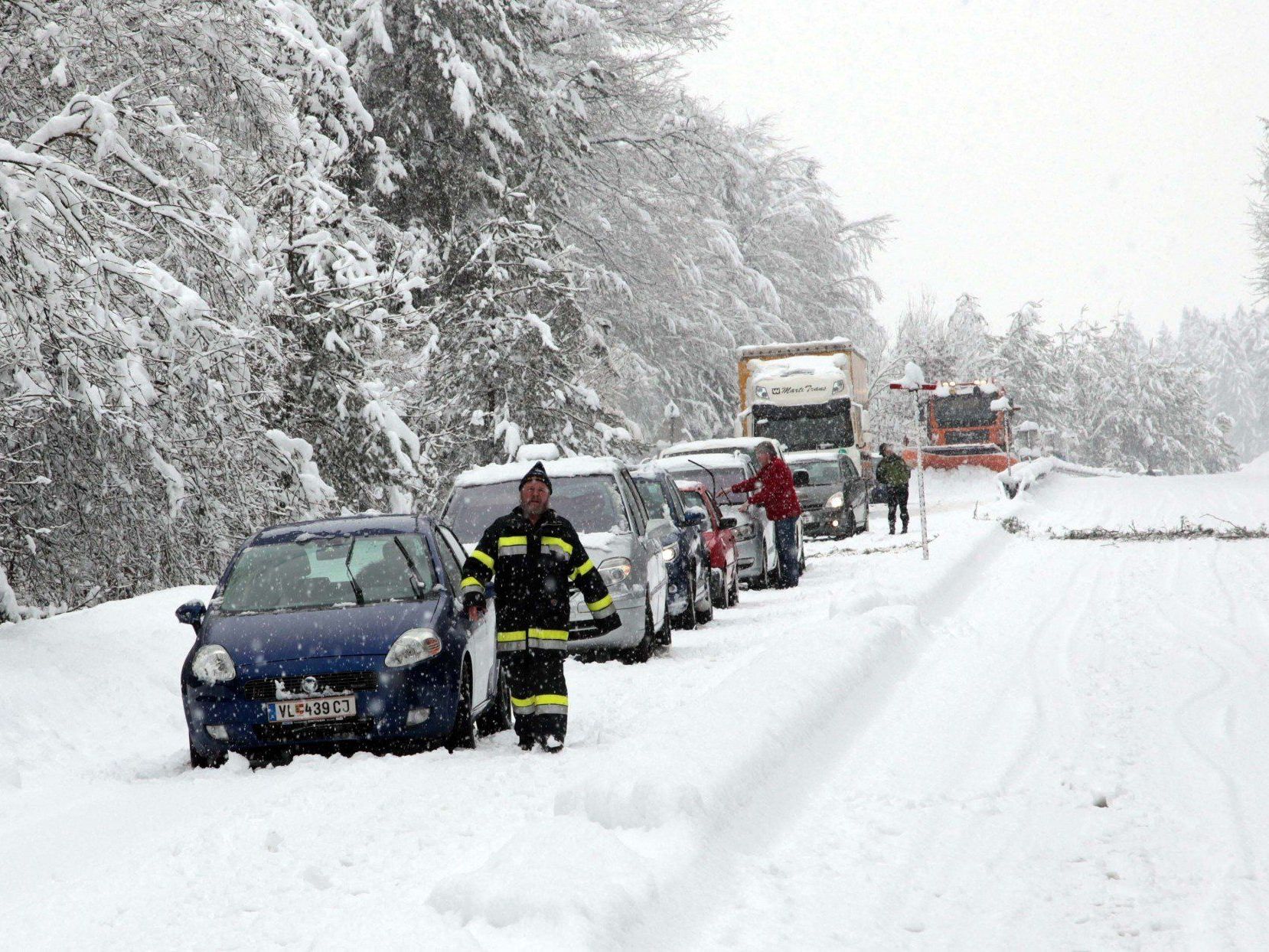 Winterwetter - Entspannung nach Schneechaos in Kärnten Winterwetter - Entspannung nach Schneechaos in Kärnten