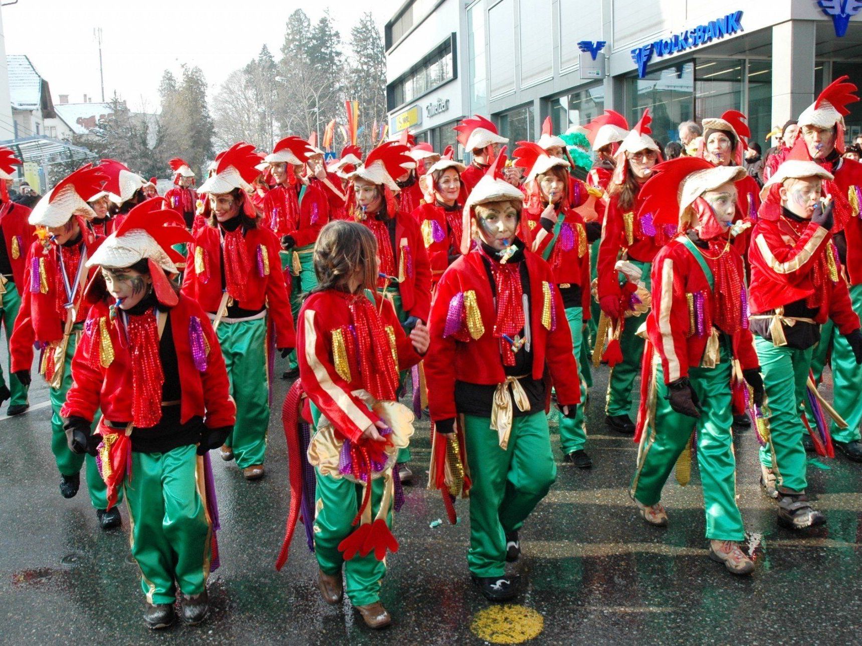 (Jöriumzug) Am Fasnatwochenende ist Bludenz ganz in Narrenhand. (Jöriumzug) Am Fasnatwochenende ist Bludenz ganz in Narrenhand.