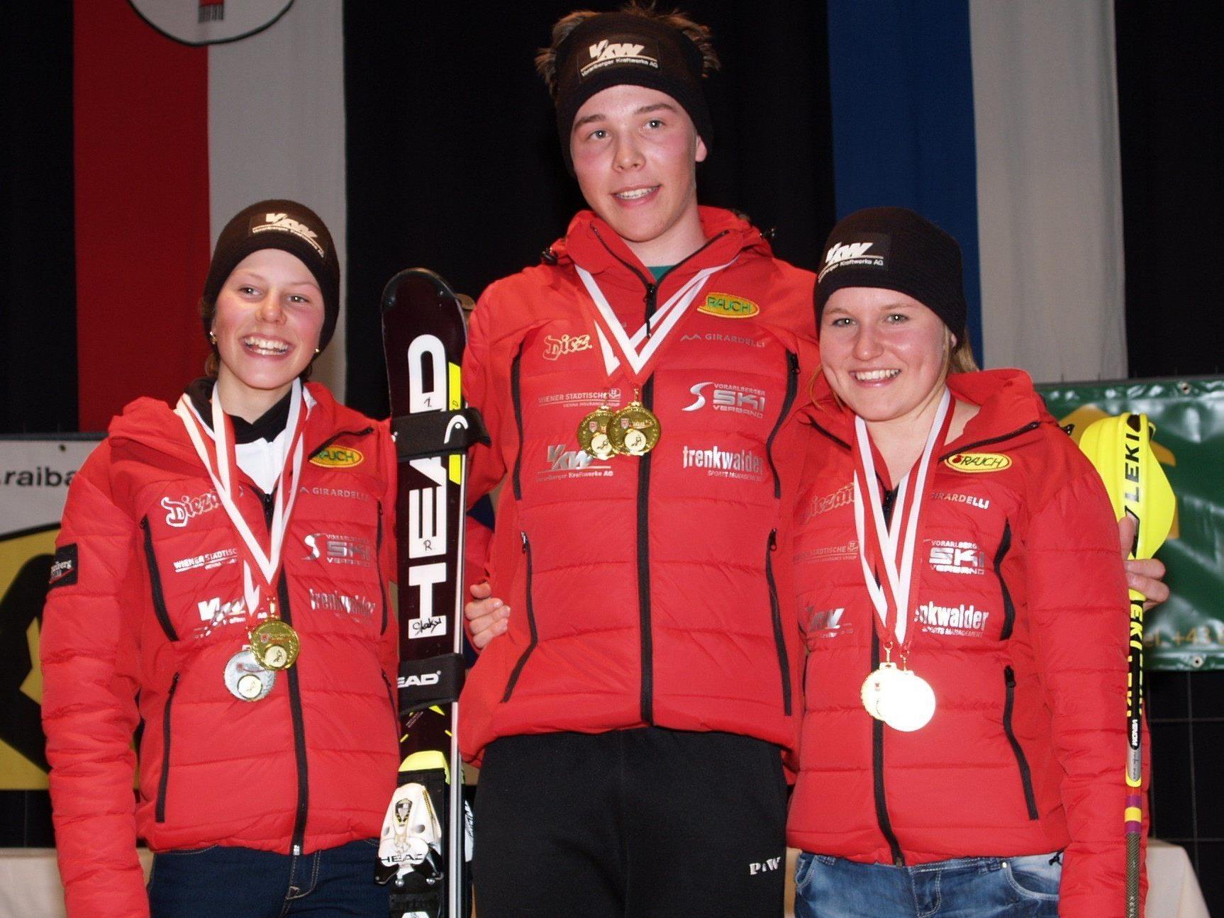 Magdalena Kappaurer, Philipp Stockhammer und Vanessa Nussbaumer waren die großen Gewinner in Sonntag.