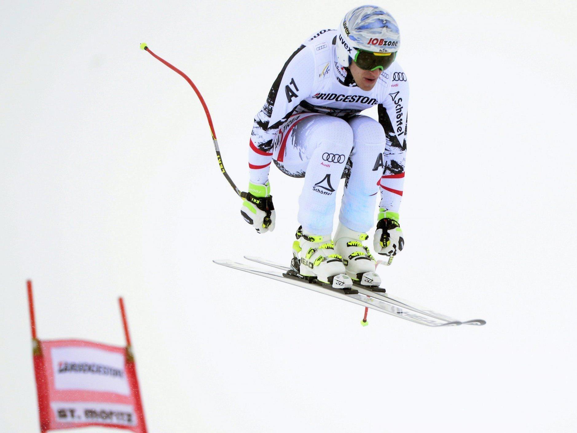 Matthias Mayer, hier in St. Moritz, ist für die Olympia-Abfahrt in Sotschi fix qualifiziert.