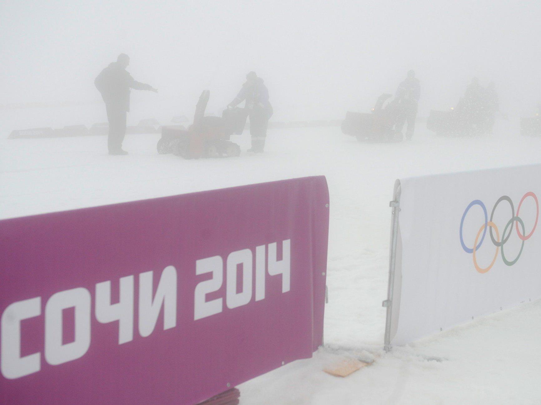 Biathlon, Snowboard-Cross und Damen-Riesentorlauf-Quali betroffen.