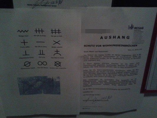Diese Warnung hängt im Wohnhaus unserer Userin Diese Warnung hängt im Wohnhaus unserer Userin