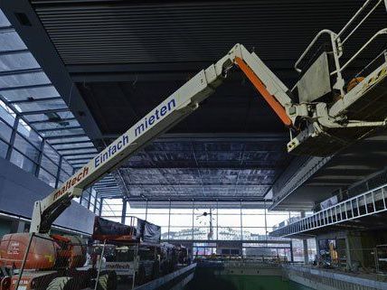 Zu Besuch auf der Baustelle des Wiener Hauptbahnhofs. Zu Besuch auf der Baustelle des Wiener Hauptbahnhofs.