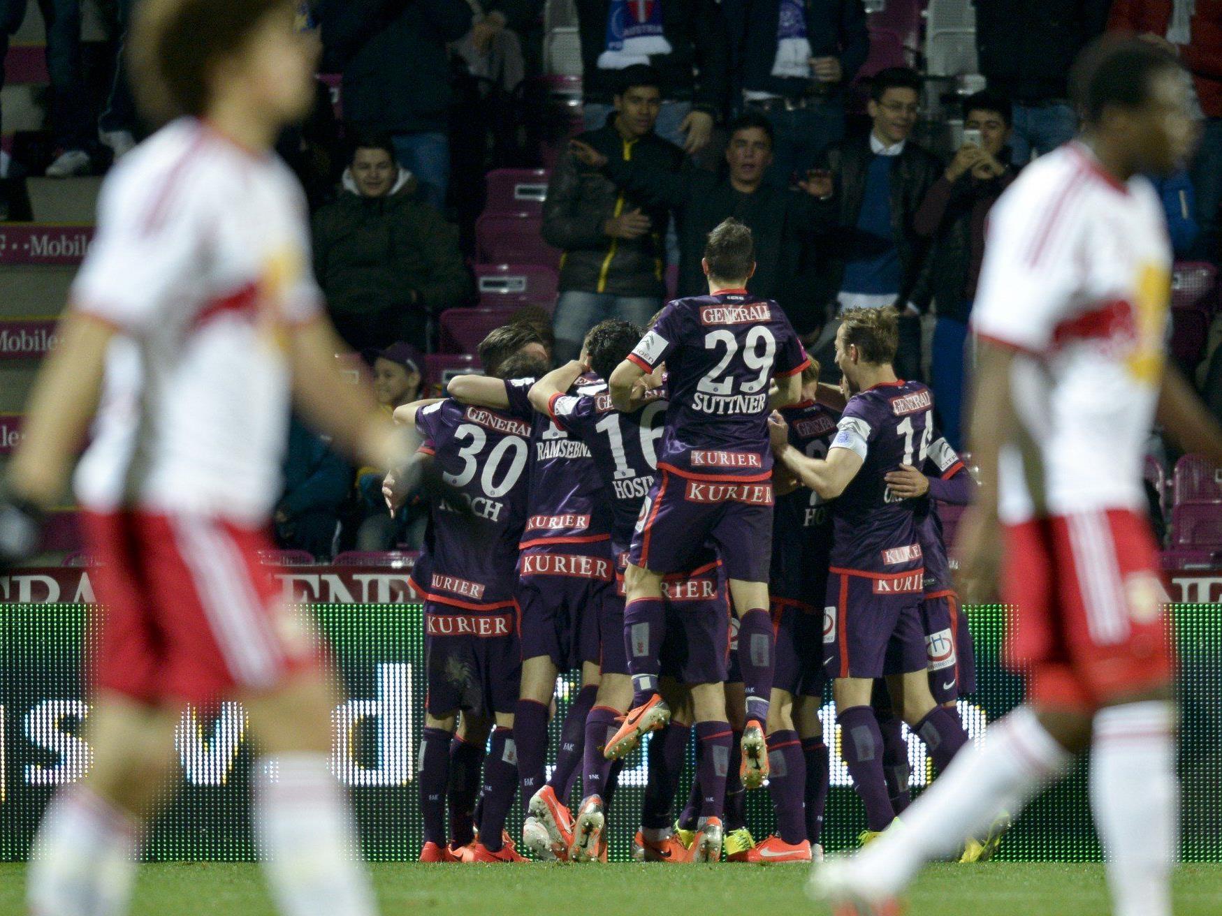 Austria Wien konnte Meister Red Bull Salzburg am Mittwochabend mit 3:0 besiegen.