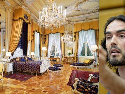 In der edlen Fürstensuite war Russell Brand untergebracht - dass Hitler in diesem Bett schlief, ist nicht belegt