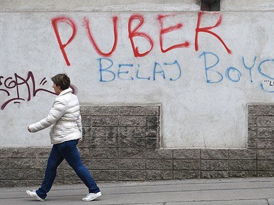 Mit Tags wie diesen "verschönert" Puber seit Monaten die Stadt